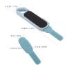 DEARMAMY Double-Sided Blue Silicone Foot Exfoliating Brush with Non-Slip Handle view 2