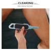 DEARMAMY Double-Sided Blue Silicone Foot Exfoliating Brush with Non-Slip Handle view 3