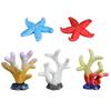 Toyvian 5-Piece Resin Aquarium Coral Ornaments view 1