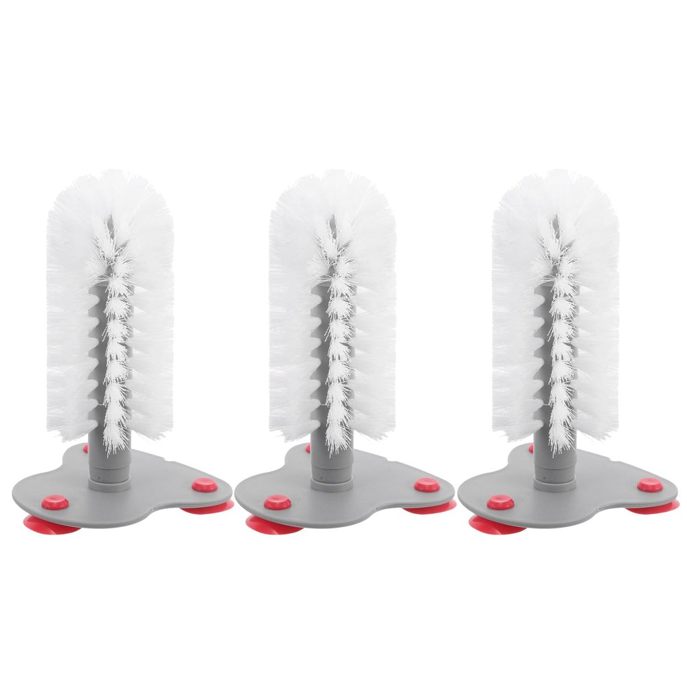 FOMIYES Turtle Shell Cleaning Brushes with Suction Cups, 3-Piece Set