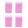 UKCOCO 4 Boxes Eyelash Glue Cleaning Wipes, Pink, Portable view 1