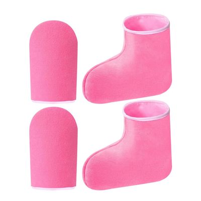 INOOMP Paraffin Wax Hand and Foot Gloves Set
