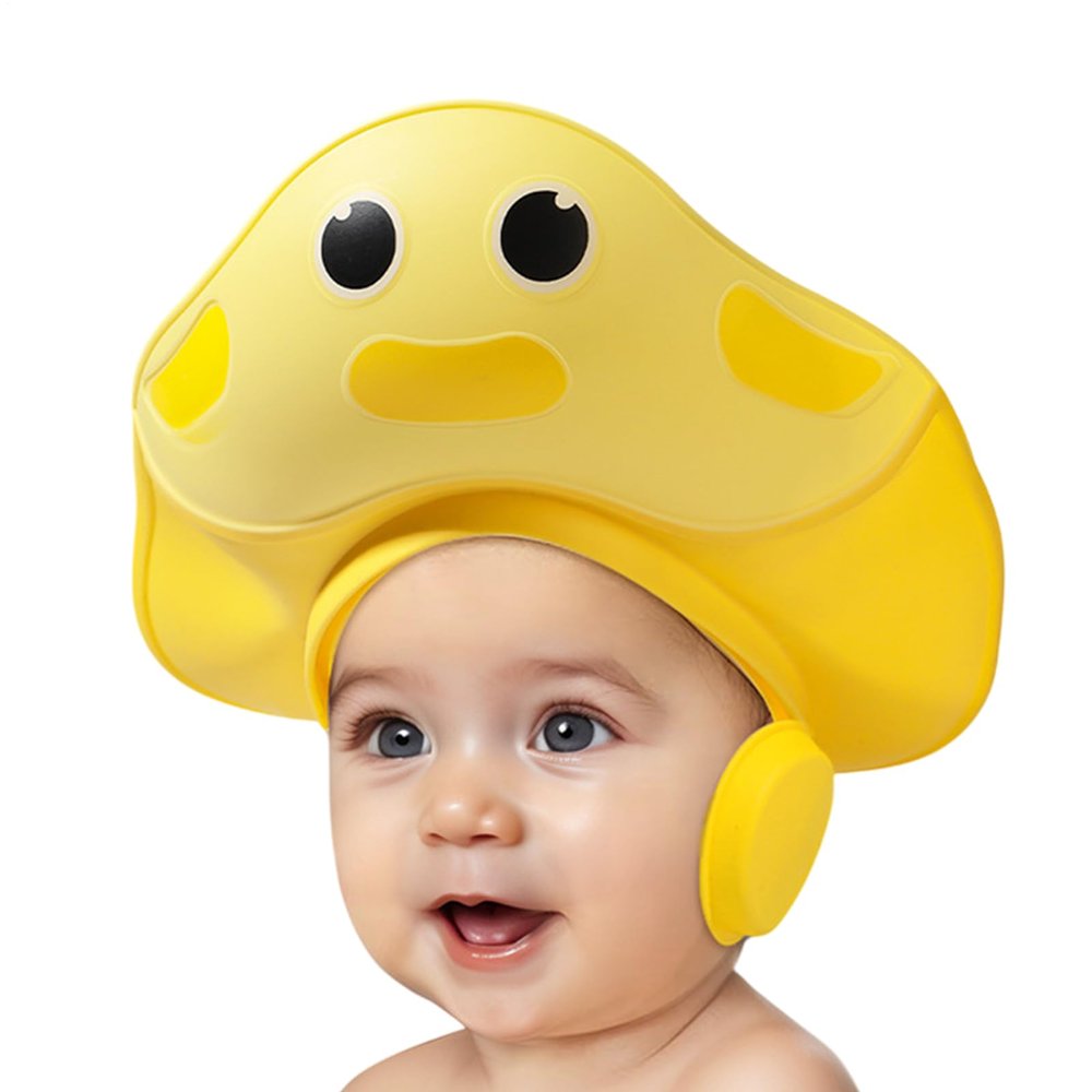 Kids' Shower Cap, Eye and Ear Protection for Hair Washing, Bath Visor