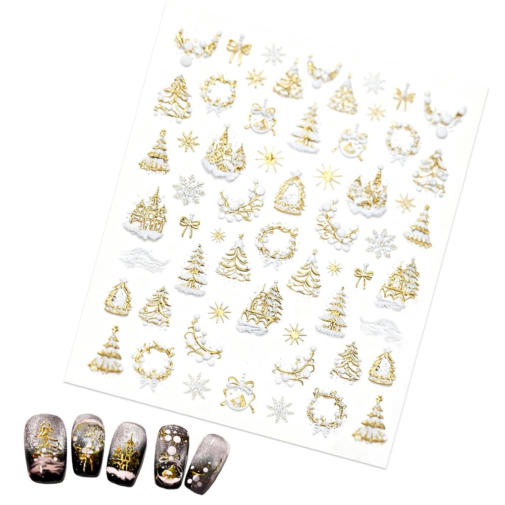 Christmas 3D Self-Adhesive Nail Stickers