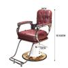 Vintage Barber Chair, Ergonomic Hydraulic Styling Throne with Chrome Base, Heavy-Duty Foam and 360° Swivel, for Classic Grooming, Black, A view 2