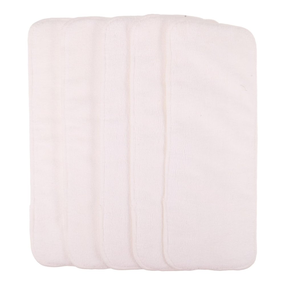 Gogogmee Reusable 3-Layer Breathable Microfiber Cloth Diaper Inserts, 13.5 x 35 cm