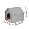 Weatherproof Waterproof Enclosed Outdoor Cat House view 2