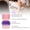Yinhing Nail Drill Bit Cleaning Box, Portable Soaking Tray with Removable Drain Basket and Opaque Lid, Pink view 4