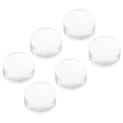 Silicone Nail Art Stamp Heads, Replacement Heads, Transparent, 6-Pack