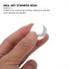 Silicone Nail Art Stamp Heads, Replacement Heads, Transparent, 6-Pack view 4
