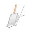 Homoyoyo Stainless Steel Litter Scoop with Wooden Handle view 2