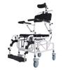 Reclining Shower Commode Chair, 4-in-1 Multifunctional Mobility Chair view 1