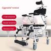Reclining Shower Commode Chair, 4-in-1 Multifunctional Mobility Chair view 3