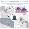 Mikikit Plush and Fabric Eyeglass Holder for Office and Bedroom view 3