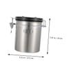 Toyvian 1.8 L Sealed Stainless Steel Pet Food Container with Spoon view 2