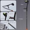 Foldable Height-Adjustable Forearm Crutches with Ergonomic Design view 2