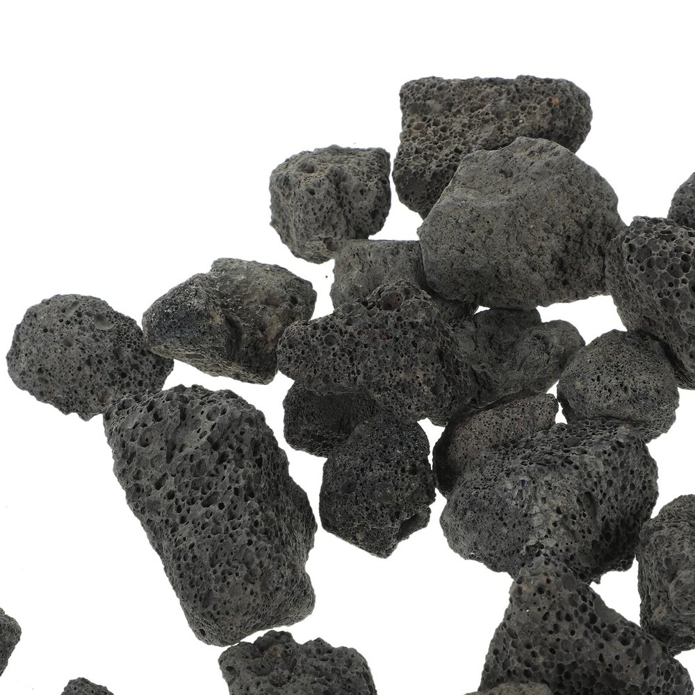 BELLIFFY 500 g Black Volcanic Aromatherapy Stone, 2–3 cm, for Aquariums and Flower Pots