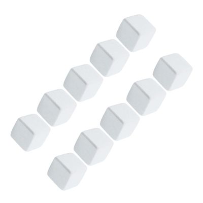 TOYZFRIENDY 10-Piece Calcium Mineral Blocks for Turtle Tanks, White Reptile Grinding Stones for Aquatic Turtles, Aquarium-Safe