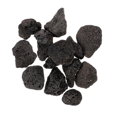 TOGEVAL Black Pumice Volcanic Stone for Aquariums and Flower Pots