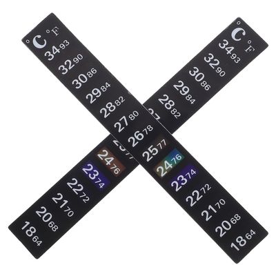 HOLIDYOYO 2-Pack Self-Adhesive Aquarium Thermometer Strips