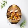 Edible Round Fondant Cake Topper, 20 cm, Personalized Cake Image with or without Custom Name, Birthday Decoration for Ages 18–90, 3091z (76) view 2