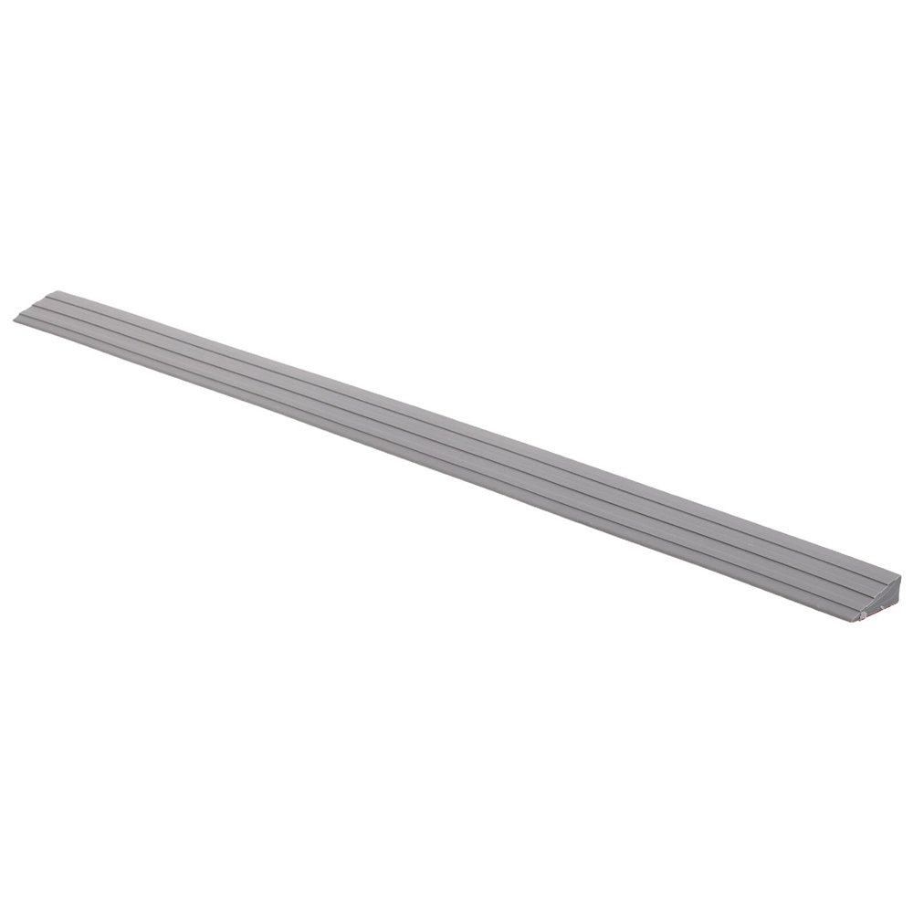 Hemobllo Self-Adhesive PVC Transition Strip 50 x 3 x 1 cm, Gray Ramp for Doors and Robot Vacuums