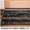 Hemobllo Self-Adhesive PVC Transition Strip 50 x 3 x 1 cm, Gray Ramp for Doors and Robot Vacuums view 3