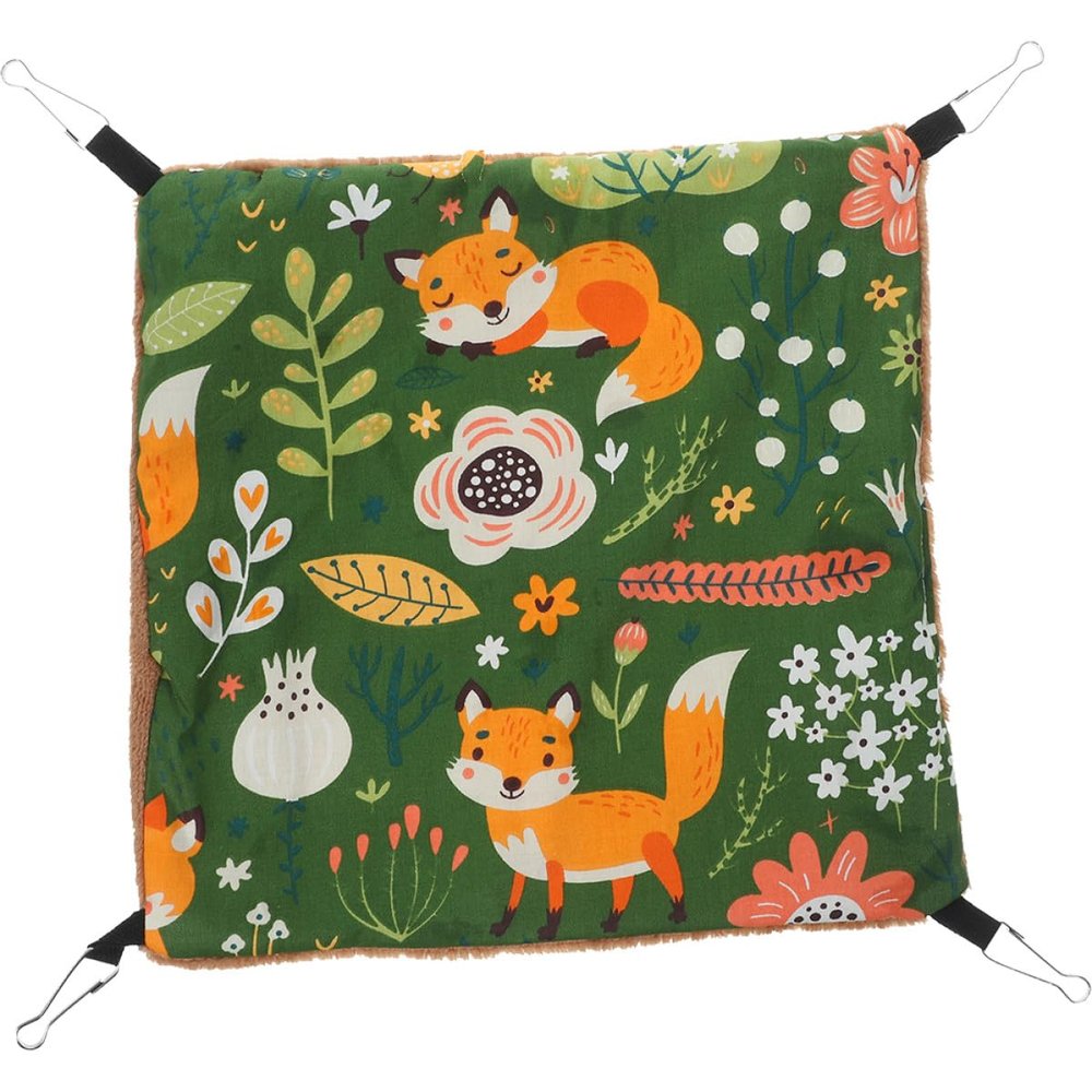 GANAZONO Double-Layer Green Polyester Hamster Hammock