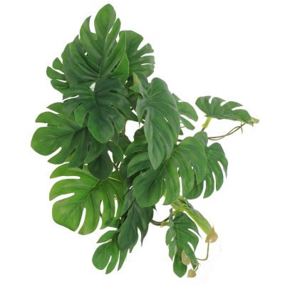 Artificial Hanging Plant with Suction Cup for Reptiles and Terrariums