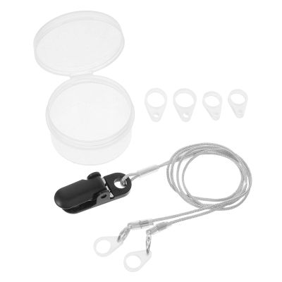WATIIFUFU Hearing Aid Holder with Adjustable Safety Clip and Attachment Cord for Adults and Seniors