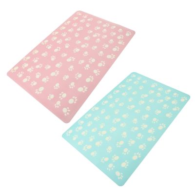 LIGHTAOTAO 2-Pack Dog Bowl Mat