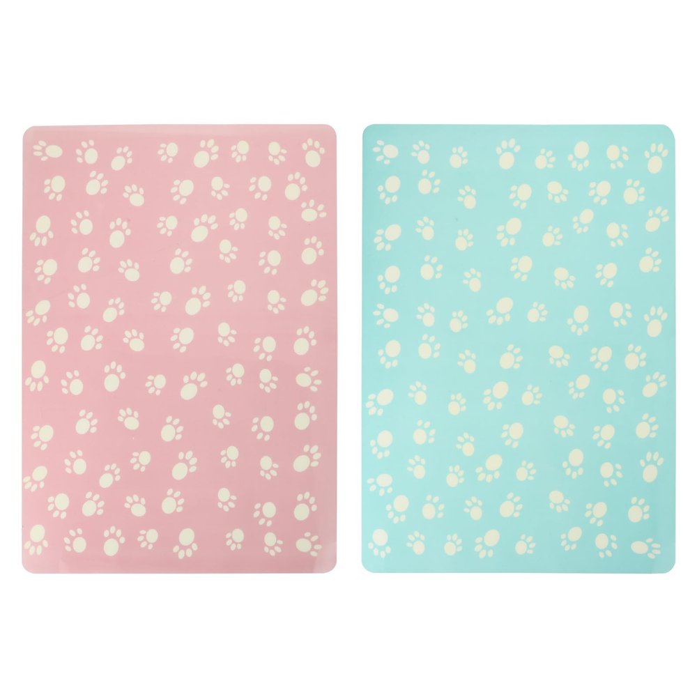 BATHVEVE Cat Bowl Mat - 2 Pack