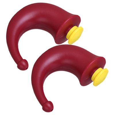 Red Plastic Nasal Rinse Bottles for Adults, 2-Pack