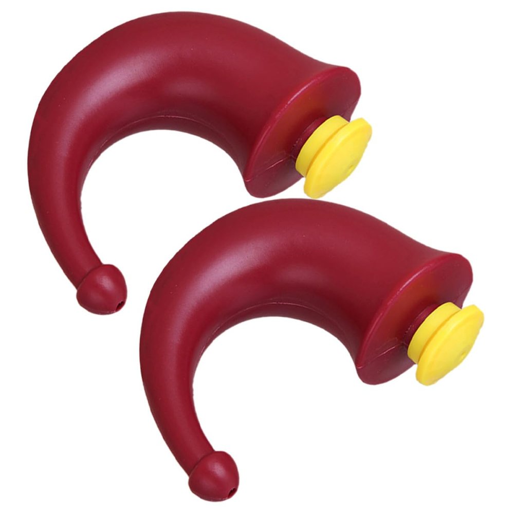 Red Plastic Nasal Rinse Bottles for Adults, 2-Pack