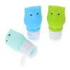 MAGICLULU Silicone Travel Bottles with Owl Design, 3-Pack, Leakproof Squeeze Bottles, Assorted Color view 1