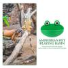 Reptile Resting Place for Lizards and Reptiles, 2-Piece, Green ABS view 3