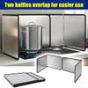 Stainless Steel Stove Cover and Oil Splash Guard for Scald Protection view 3