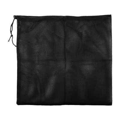 Getdoublerich Pond Filter Mesh Bag with Drawstring - 47cm x 47cm / 30cm x 40cm, 2mm Polyester Barrier Bag for Fish Ponds, Aquariums & Pools, Black