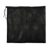 Getdoublerich Pond Filter Mesh Bag with Drawstring - 47cm x 47cm / 30cm x 40cm, 2mm Polyester Barrier Bag for Fish Ponds, Aquariums & Pools, Black view 1