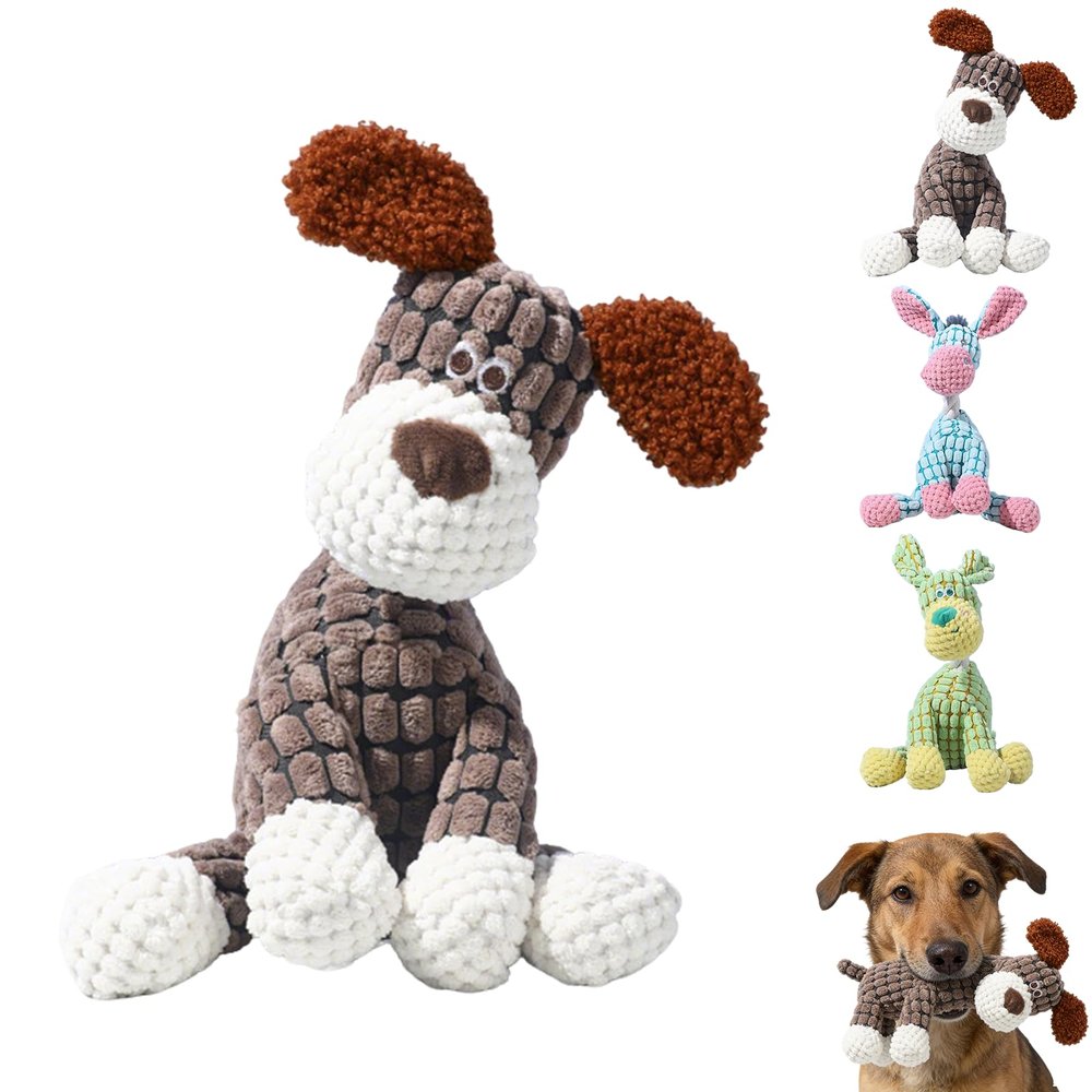 Indestructible Dog Toy with Squeaker