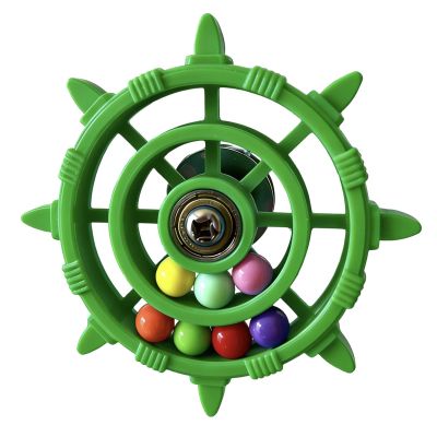 Bird Ship Wheel Toy with Colorful Beads