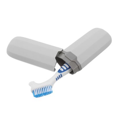 ERINGOGO Travel Toothbrush for Dentures with Storage Box