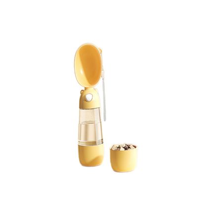 2-in-1 Dog Water Bottle with Food Container, 550 mL