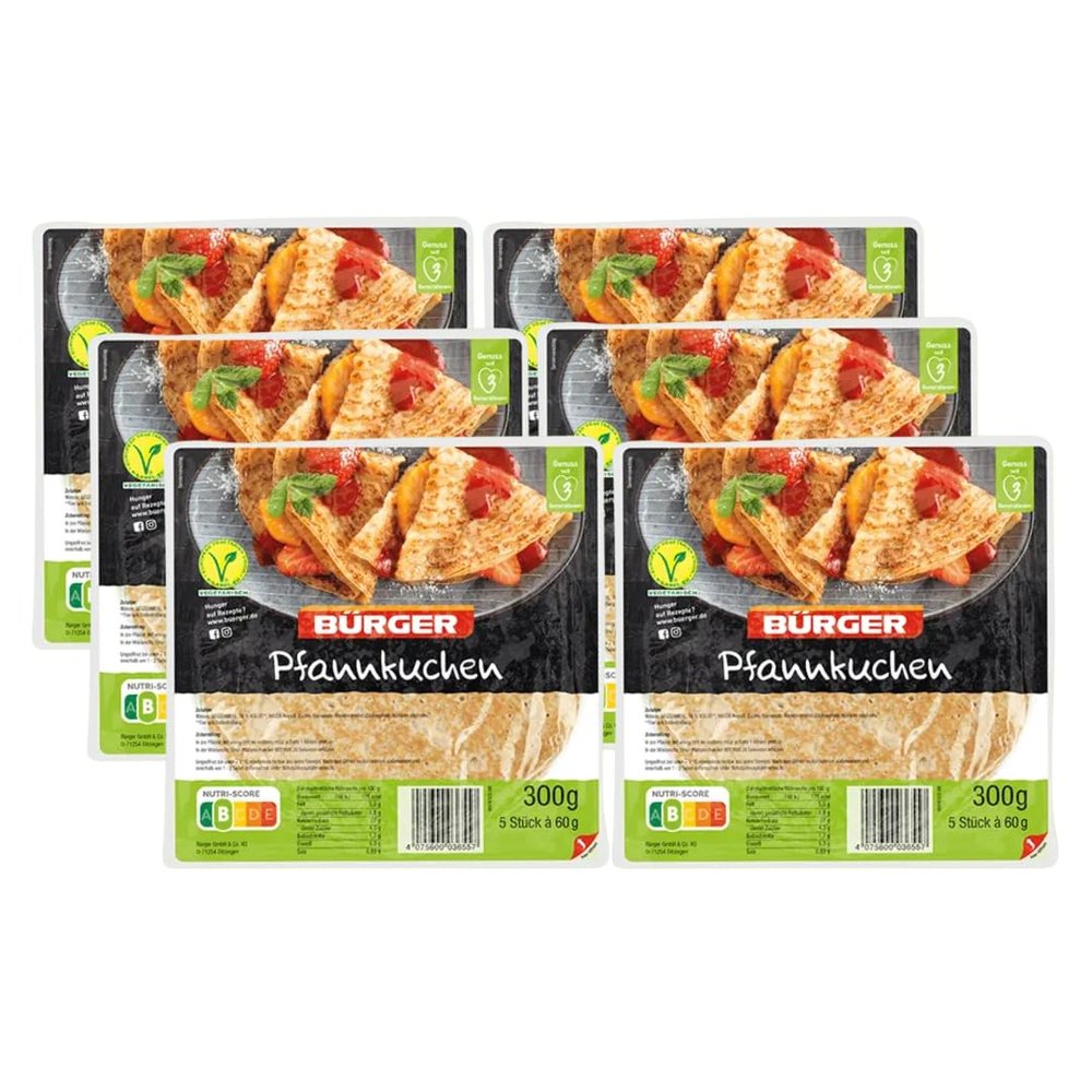 BÜRGER Pancakes, 6 x 300 g
