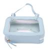 Tyenaza Diaper Bag Purse with Wet Wipe Dispenser, PU Leather Wipe Holder for Strollers, Blue view 2