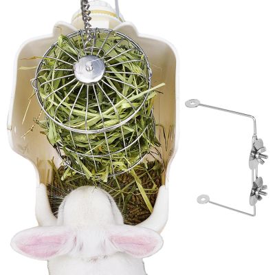 Bunny Hay Feeder, Grass Food Bowl for Small Pets