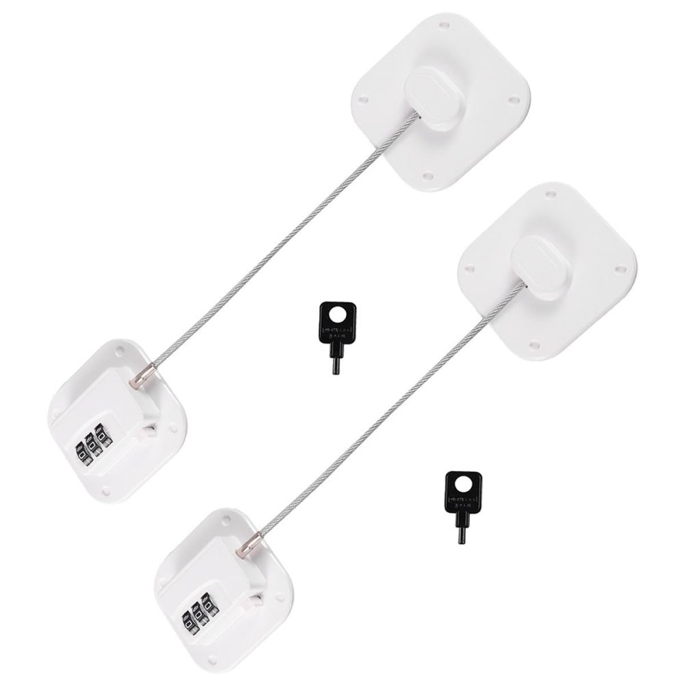 TOKIDNY 2-Pack Refrigerator Locks with Combination, No Drilling