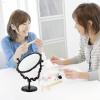 Retro Swivel Makeup Mirror with Stable Base, Black view 4