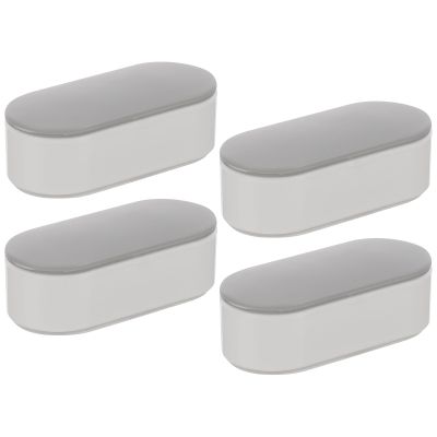 4 Plastic Toilet Seat Bumpers with Cushioning for Bidet Attachments