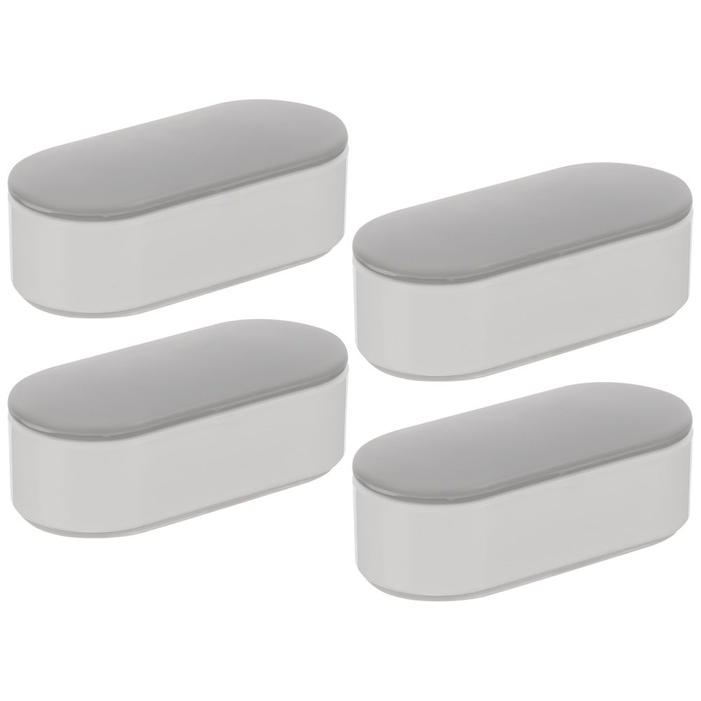 4 Plastic Toilet Seat Bumpers with Cushioning for Bidet Attachments